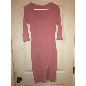 Mauve Pink Bodycon Dress